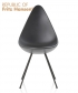 Drop krzesło Shadow Grey | Fritz Hansen | design Arne Jacobsen