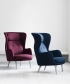 Ro fotel designer selection niebieski | Fritz Hansen | design Jaime Hayon