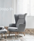 Ro fotel designer selection niebieski | Fritz Hansen | design Jaime Hayon