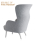 Ro fotel designer selection niebieski | Fritz Hansen | design Jaime Hayon