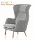 Ro fotel designer selection niebieski | Fritz Hansen | design Jaime Hayon