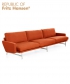 Lissoni sofa 3 osobowa | Fritz Hansen | desing Piero Lissoni