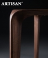 Flow nowoczesny stół z litego drewna | Artisan