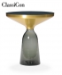 Bell Side Table szklany stolik kawowy szary | ClassiCon
