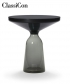 Bell Side Table Black szklany stolik kawowy niebieski | ClassiCon