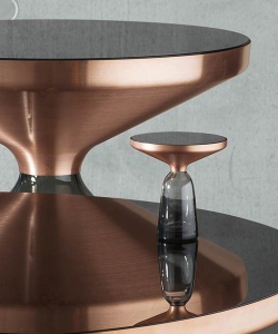 Designerski stolik kawowy Bell Side Table Copper | Ikona designu | ClassiCon