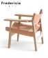 Skórzany fotel Spanish Chair (Fotel Hiszpański) | Fredericia