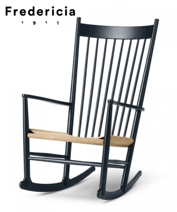 J16 skandynawski fotel bujany ikona designu | Hans J. Wegner | Fredericia