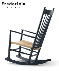 J16 skandynawski fotel bujany ikona designu | Hans J. Wegner | Fredericia