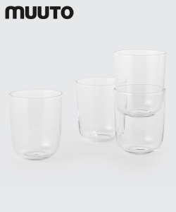 Skandynawskie szklanki Corky Tall szklanki (4 sztuki) szare | Muuto