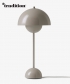 Flowerpot VP3 skandynawska lampa stołowa taupe | &tradition | design Verner Panton