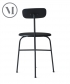 Afteroom Chair 4 czarne krzesło skandynawskie | Menu