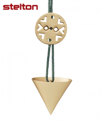 Nordic Ornament Cornet mosiądz skandynawska ozdoba choinkowa | Stelton Christmas