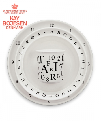 Kay Bojesen zestaw naczyń dla dzieci litery duńskie 
