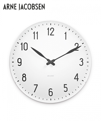 Station Wall Clock XL designerski zegar skandynawski | Arne Jacobsen
