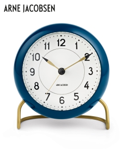 Station Table Clock designerski zegar skandynawski Arne Jacobsen