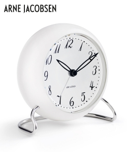 LK Table Clock designerski zegar stołowy Arne Jacobsen
