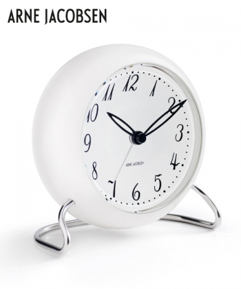 LK Table Clock designerski zegar stołowy Arne Jacobsen