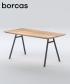 Klippe dębowy stół drewniany w stylu skandynawskim | Borcas
