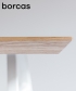 Klippe dębowy stół drewniany w stylu skandynawskim | Borcas
