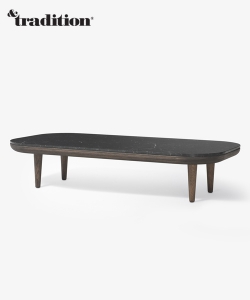 Fly Lounge Table SC5 czarny marmur i dąb wędzony | &Tradition | design Space Copenhagen