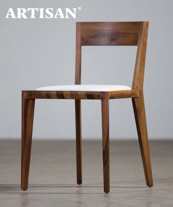 Hanny Soft designerskie krzesło drewniane z tapicerowanym siedziskiem | Artisan | Design Spichlerz