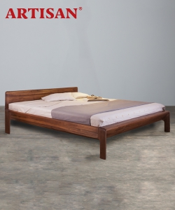 Invito designerskie łóżko drewniane | Artisan | Design Spichlerz