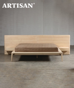 Latus designerskie łóżko drewniane | Artisan | Design Spichlerz