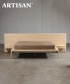 Latus drewniane łóżko ze stolikami nocnymi Artisan 