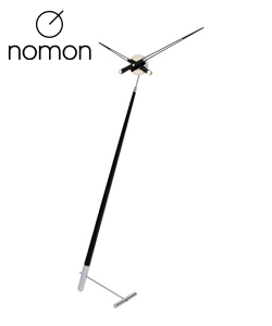 Nomon Pisa L czarny designerski zegar stojący | Design Spichlerz