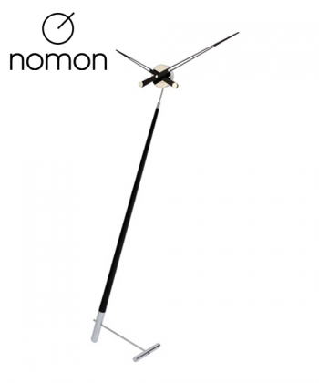 Nomon Pisa L czarny designerski zegar stojący | Design Spichlerz