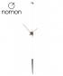 Pendulo T Graphite luksusowy zegar ścienny Nomon