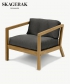 Virkelyst skandynawski fotel ogorodowy Ash (szary) | Skagerak | Design Spichlerz