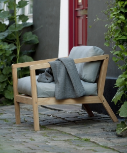 Virkelyst skandynawski fotel ogorodowy Ash (szary) | Skagerak | Design Spichlerz