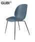 Beetle Chair Blue Grey / czarny skandynawskie krzesło designerskie | Gubi | GamFratesi | Design Spichlerz