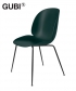 Beetle Chair Green / czarny skandynawskie krzesło designerskie | Gubi | GamFratesi | Design Spichlerz