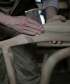 Tanka designerskie krzesło drewniane z tapicerowanym siedziskiem | Artisan | Design Spichlerz