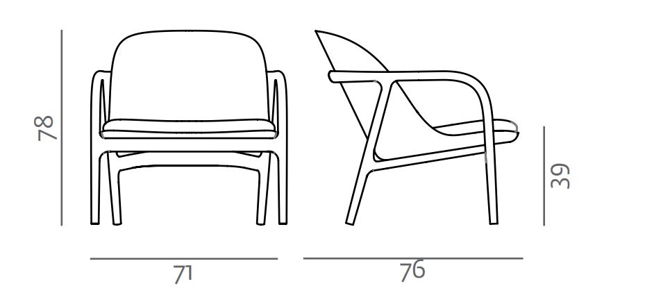Neva fotel Artisan Design Spichlerz wymiary