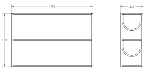 Arch regał L Fogia Design Spichlerz