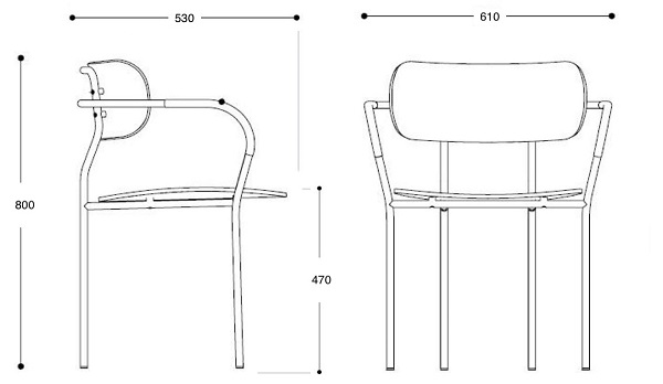 Coco krzesło Gubi Design Spichlerz wymiary