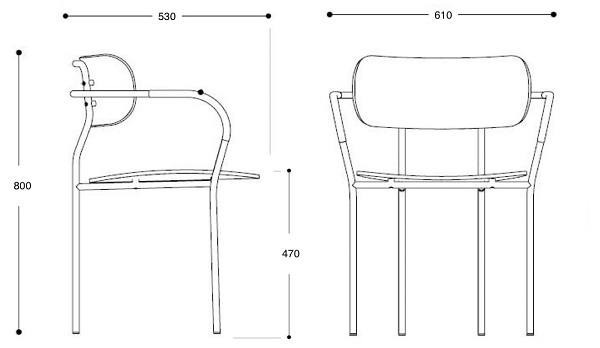 Coco krzesło Gubi Design Spichlerz wymiary