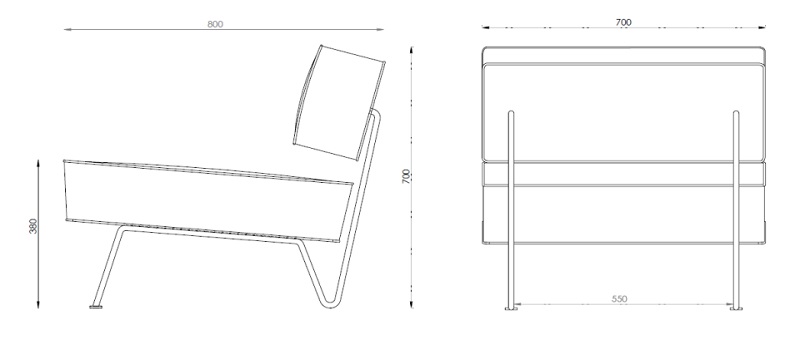 Gubi fotel GT Lounge Chair Design Spichlerz wymiary