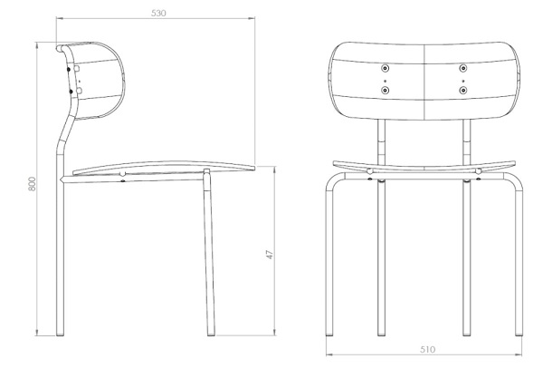 Gubi krzesło Coco tapicerowane Design Spichlerz wymiary