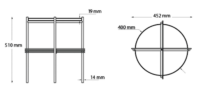 TS Table stolik boczny Gubi Design Spichlerz wymiary