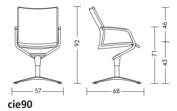 Ciello krzesło konferencyjne Kloeber Design Spichlerz wymiary