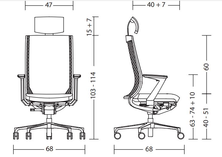 Duera krzesło Kloeber Design Spichlerz wymiary 2