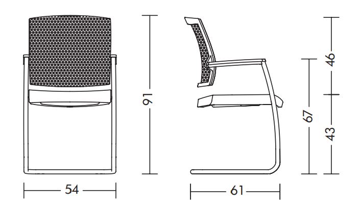 Duera krzesło konferencyjne Kloeber Design Spichlerz wymiary