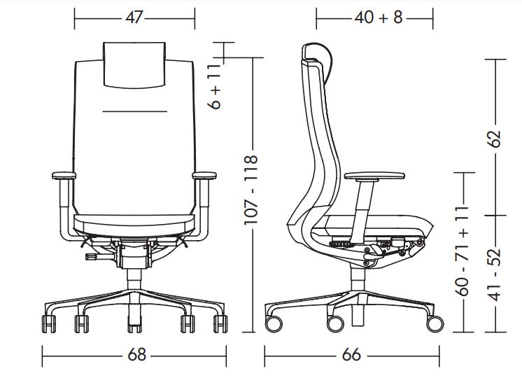 Itera krzesło Kloeber Design Spichlerz wymiary 1