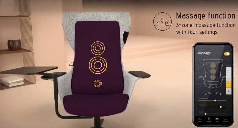 Wooom Klöber fotel woo75 Design Spichlerz aplikacja masaż
