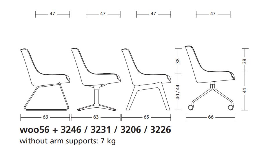 Wooom Klöber krzesło woo56 Design Spichlerz wymiary